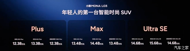 售价12.38万起 小鹏MONA L03正式上市 将在64个国家和地区上市